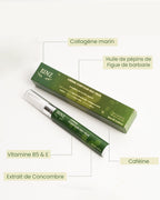 Crème contour des yeux Kinz à la caféine, soin lissant pour les ridules du regard