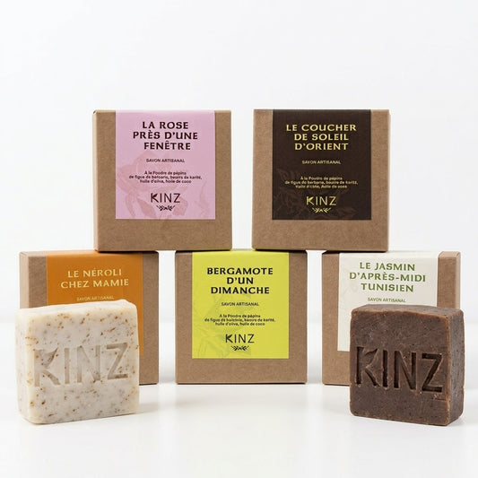 Savon Artisanal Exfoliant Doux 120gr – à la Poudre de Pépins de Figue de Barbarie & Beurre de Karité