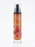 Flacon d'huile sèche pailletée Kinz à la framboise 50 ml, éclat doré pour le corps