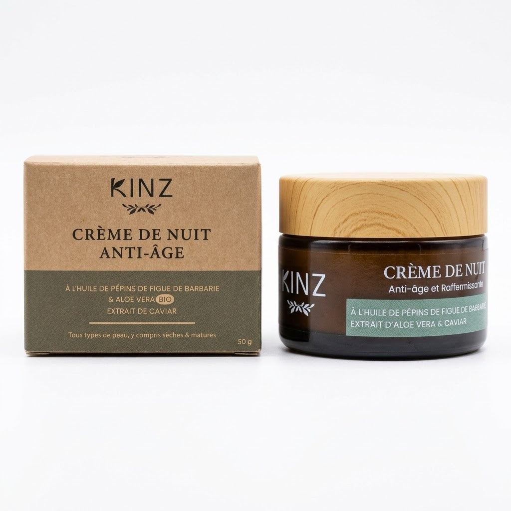 Anti-wrinkle night cream, prickly pear & caviar, 50 g