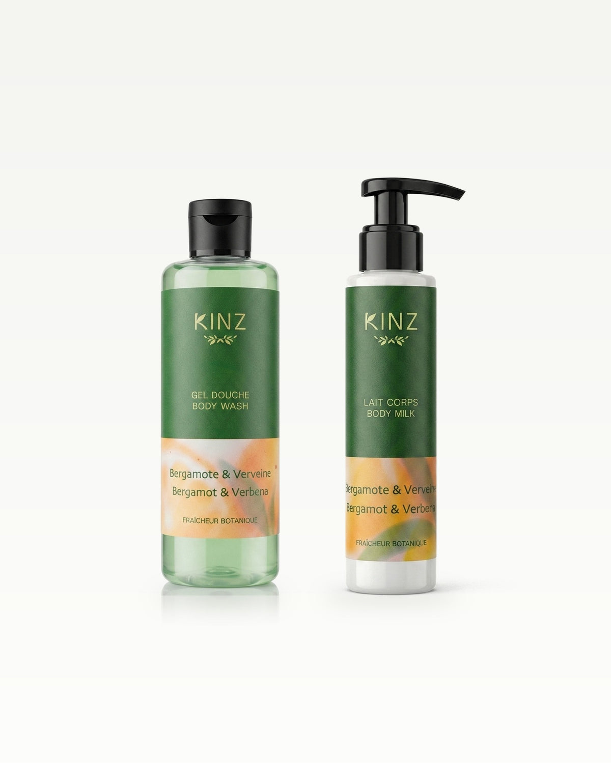 Kinz Fresh & Tonic Duo: shower gel and body lotion with a bergamot and verbena scent